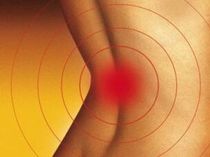 Pain in the lower part with osteochondrosis